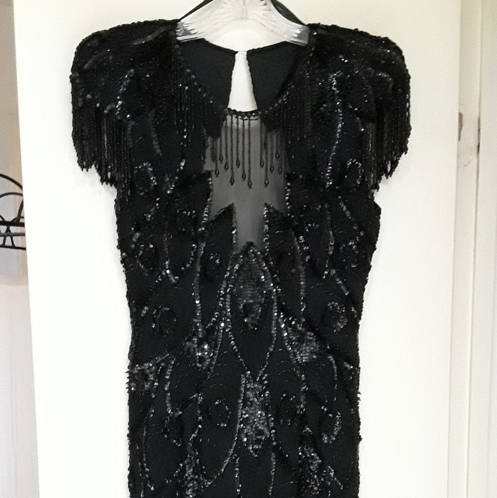 Beautiful black beaded dress